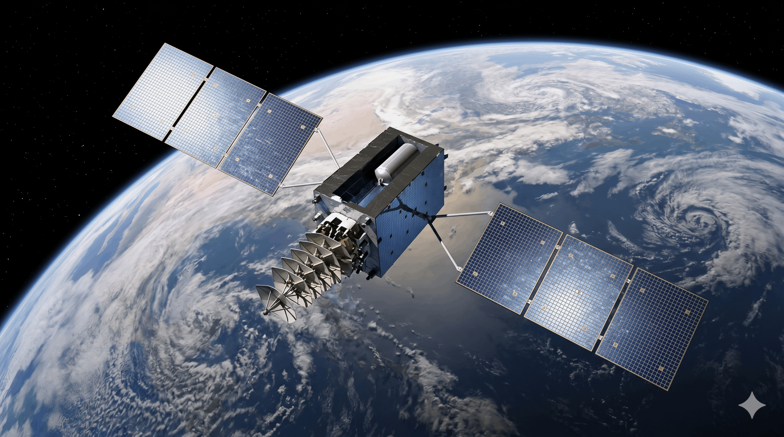 Satellite GPS en orbite autour de la Terre